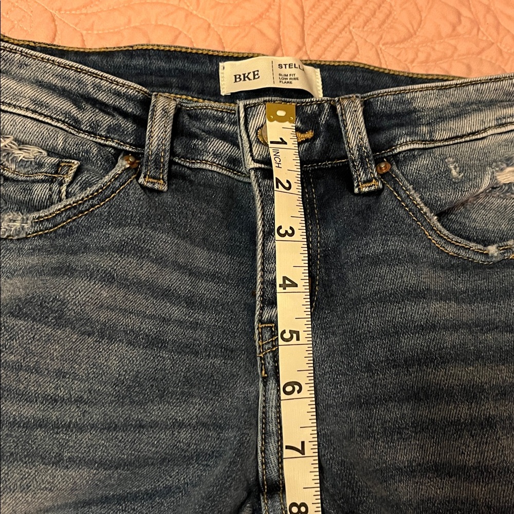 Bke Stella Low Rise Flare Jean - Picture 11 of 13